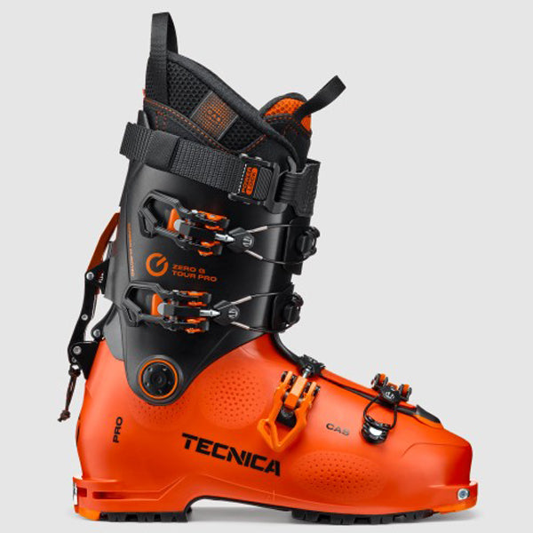 orange tecnica lightweight ski touring boot
