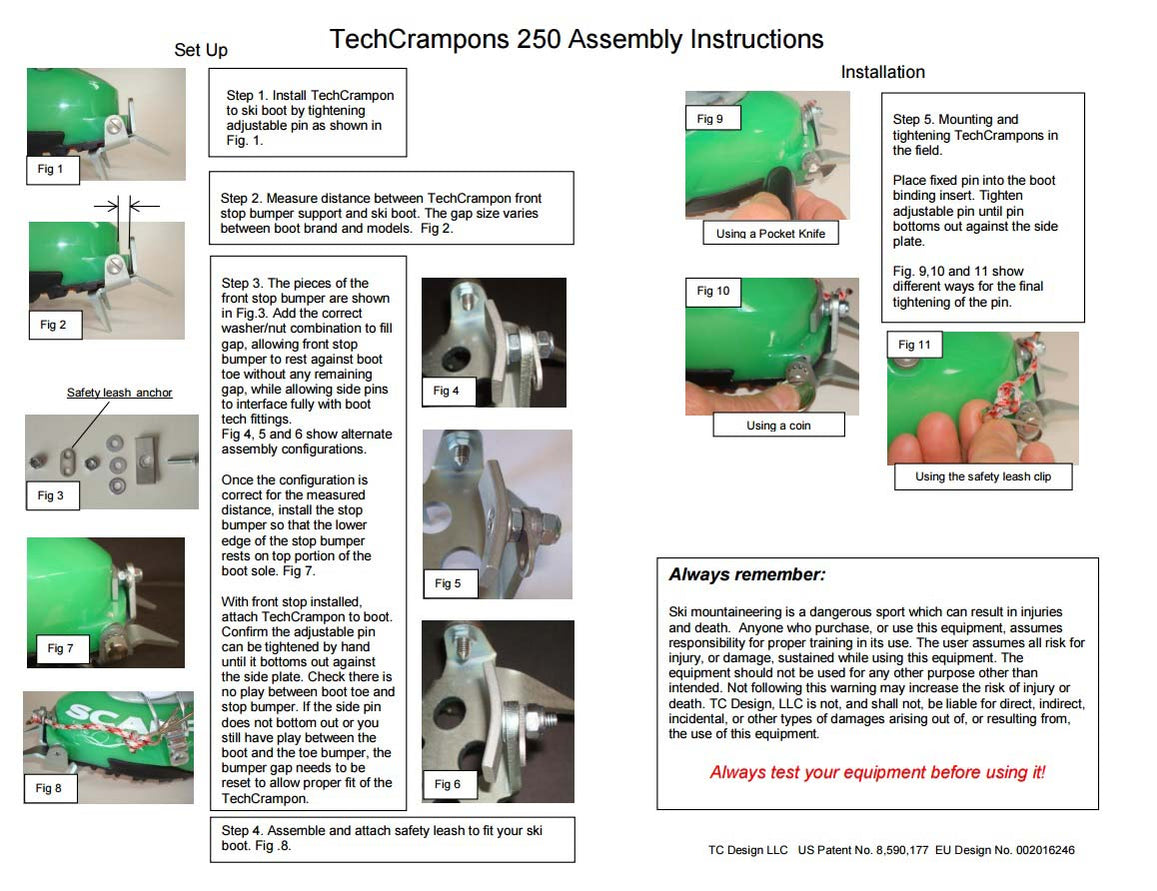 Tech Crampon 250 Pro Ski Service